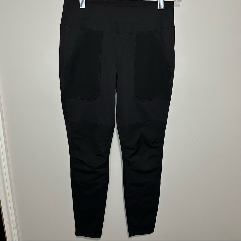 Women’s Carhartt Size XS 0-2 Nylon Cargo Black Leggings